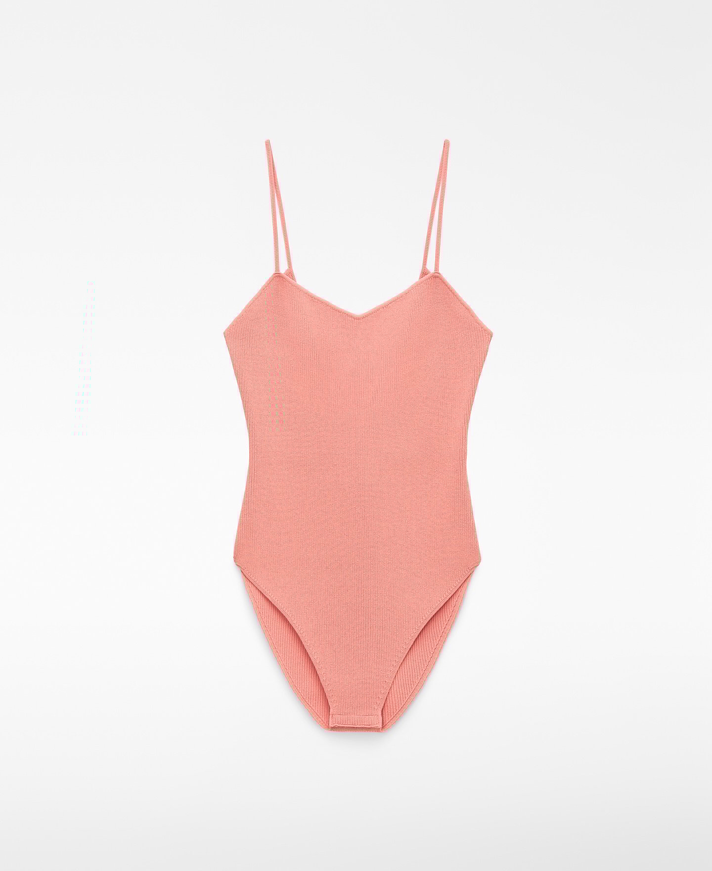 Knit tank bodysuit image number 6