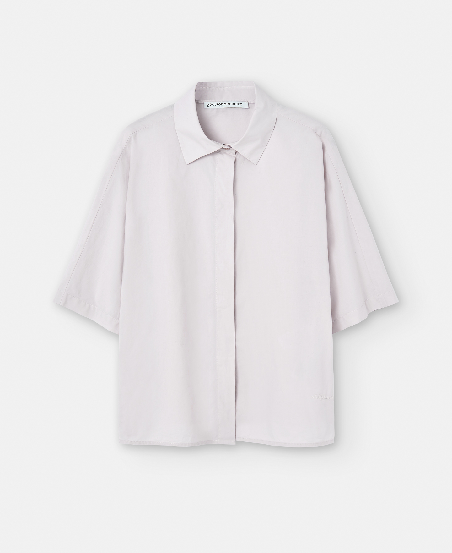 Short sleeve cotton overshirt image number 4