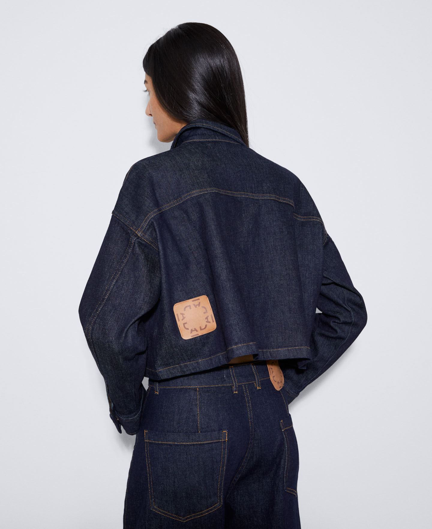 Denim jacket in recycled material image number 2