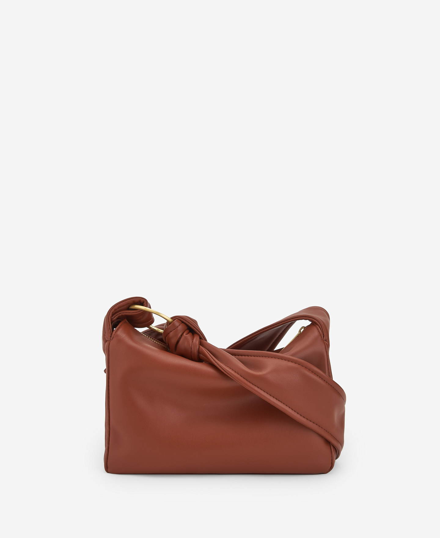 Nappa textured shoulder bag image number 1