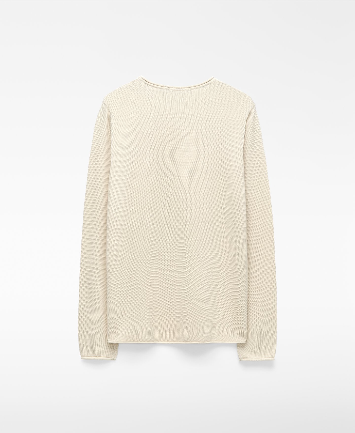 Structured knit rolled neck T-shirt image number 5