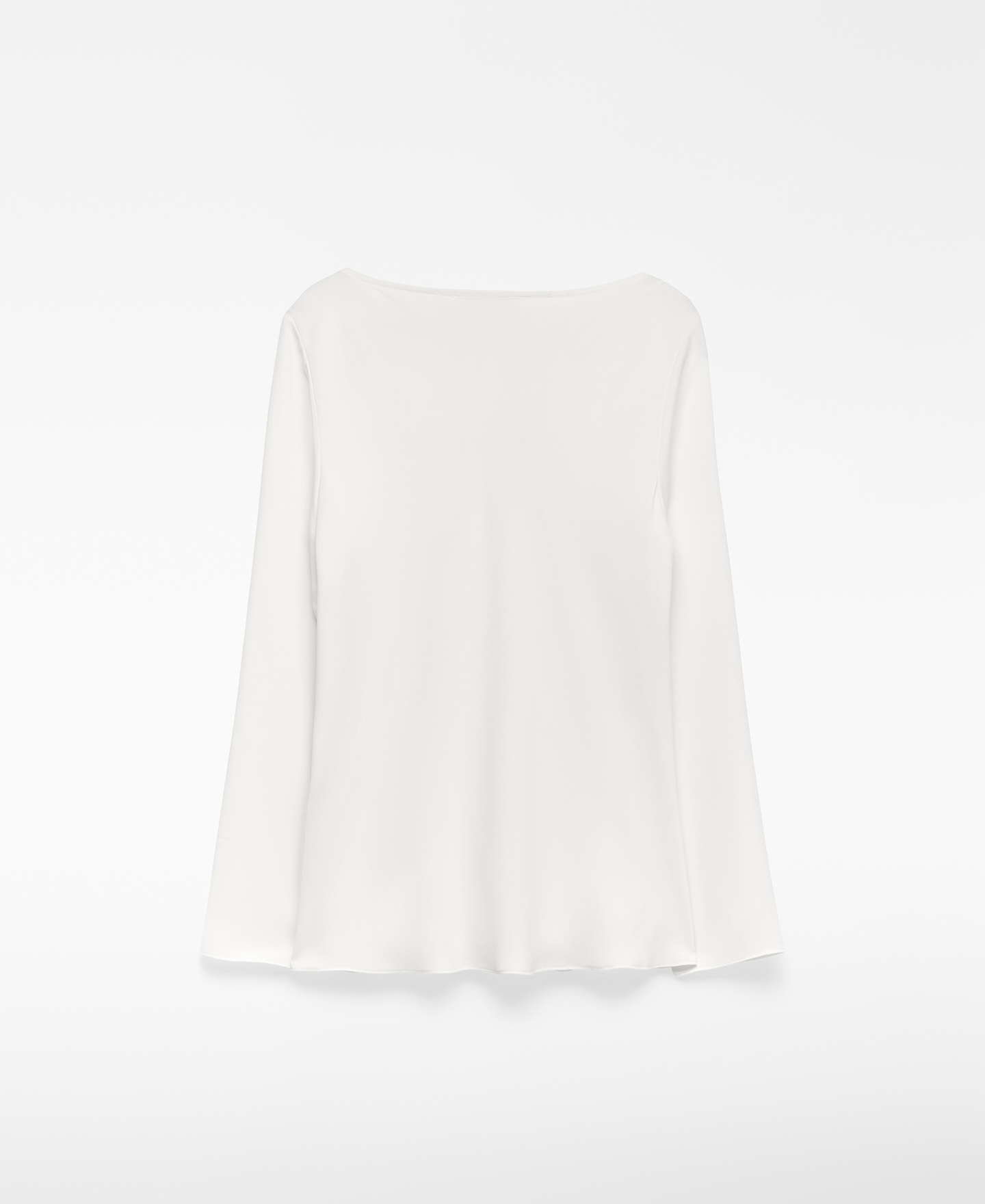 Draped collar top woman image number 5