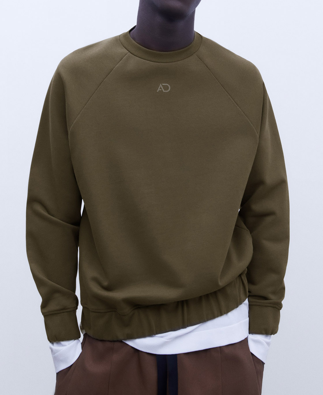 Cotton crew neck sweatshirt image number 0