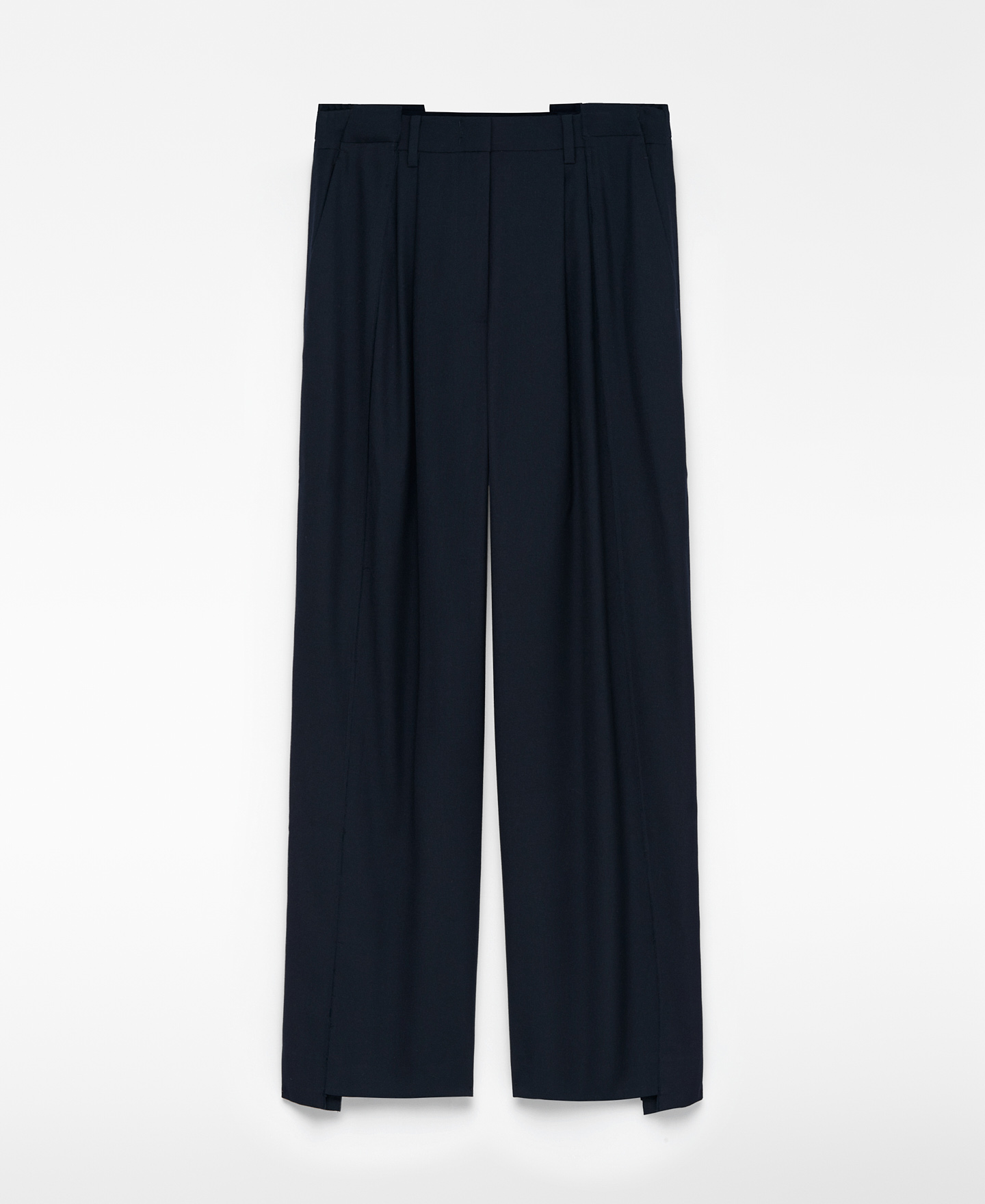 Pantalón pinzas asimétrico mujer image number 4