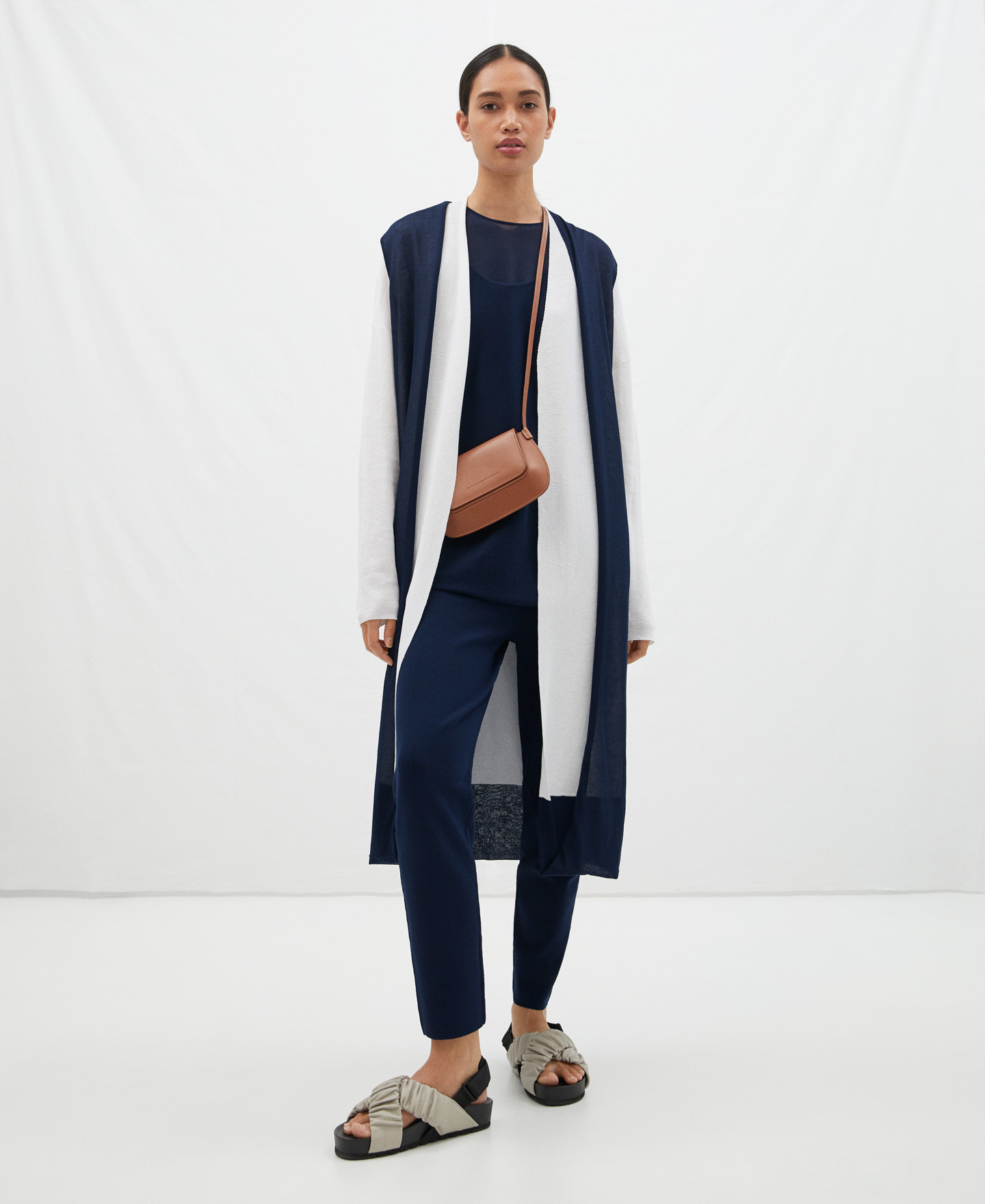Chaqueta oversize en viscosa image number 1