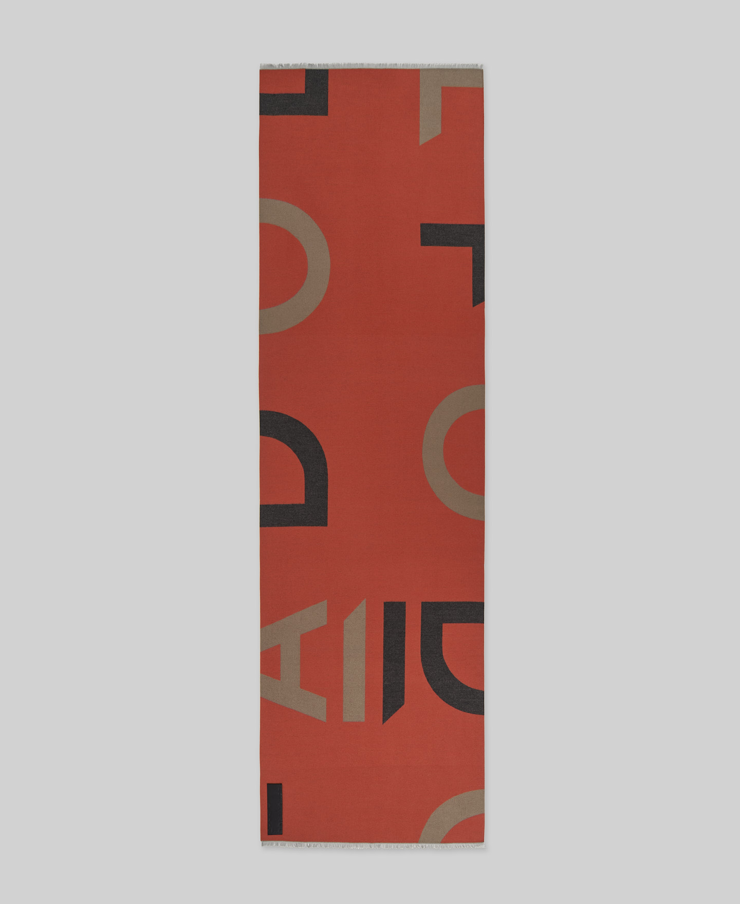 Bufanda jacquard maxi logo mujer image number 0