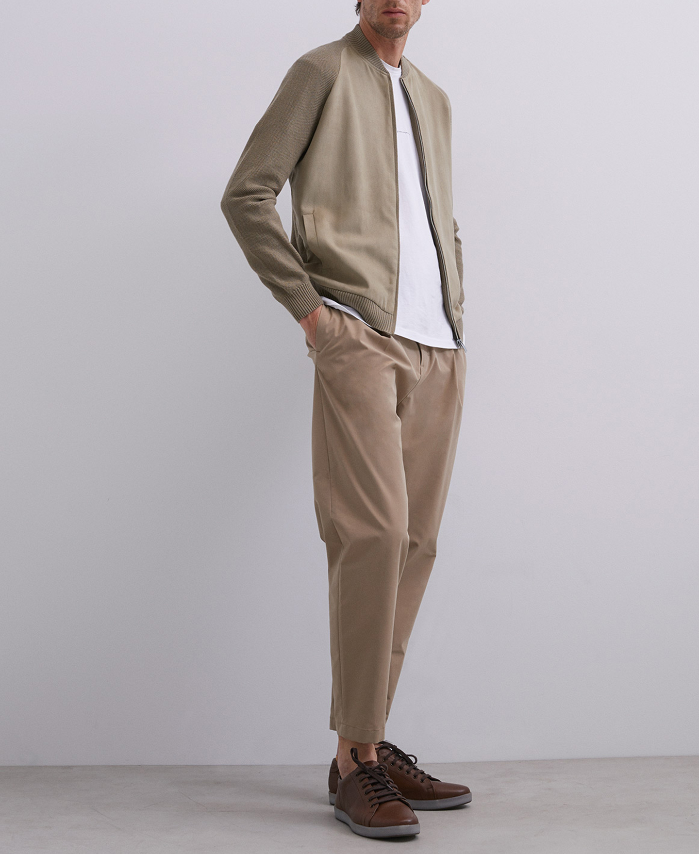 Varsity cardigan with zip closure image number 0