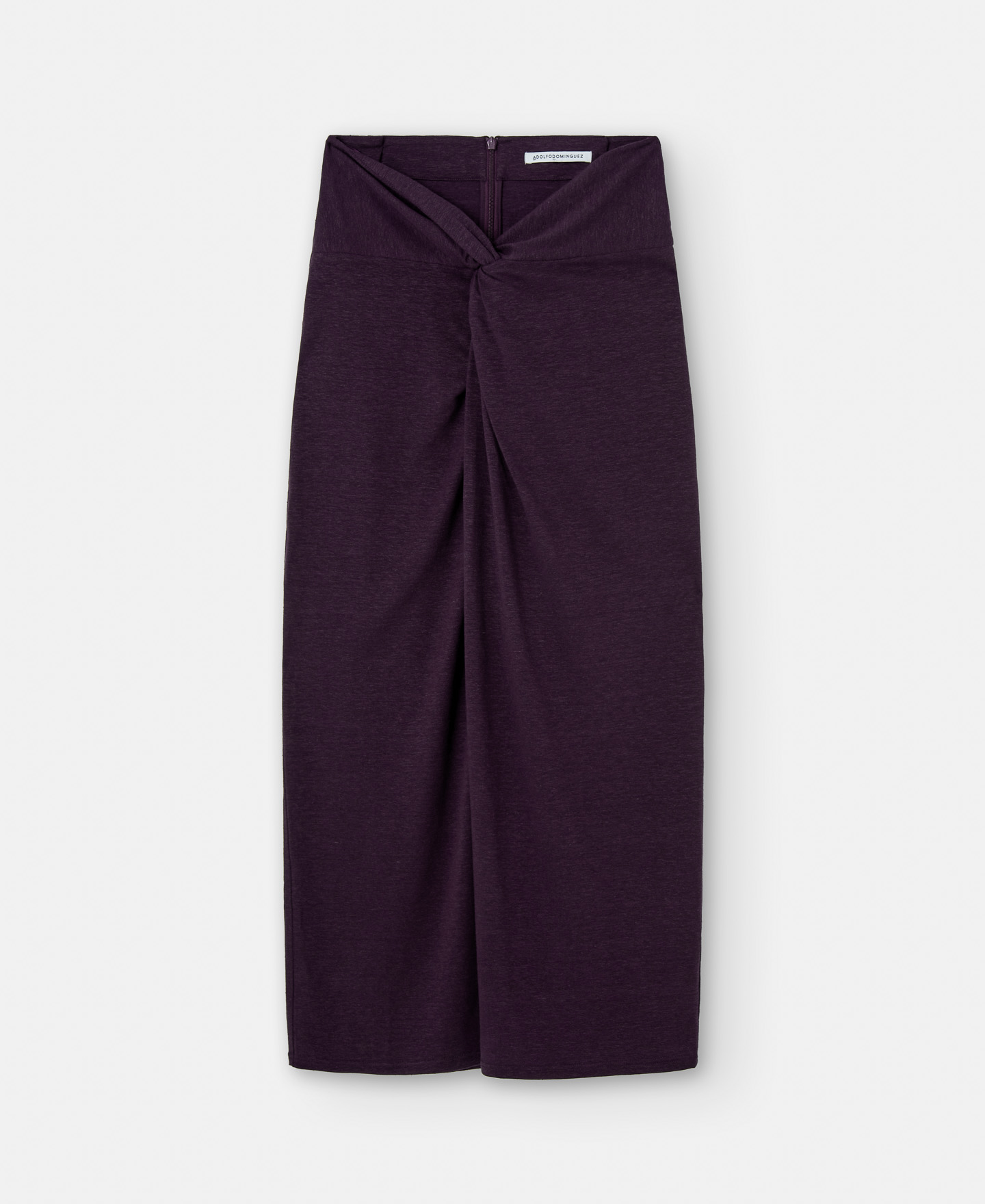 Long skirt with knot detail in linen image number 4