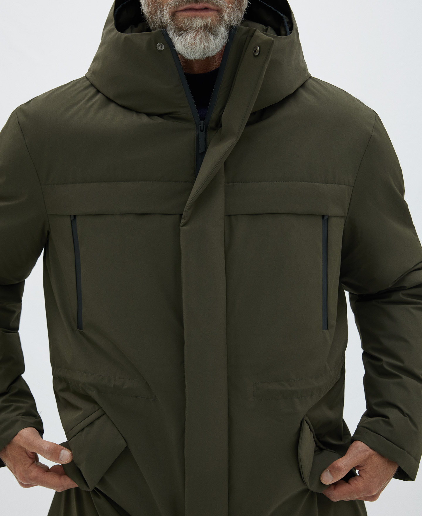 Padded coat with hood image number 4