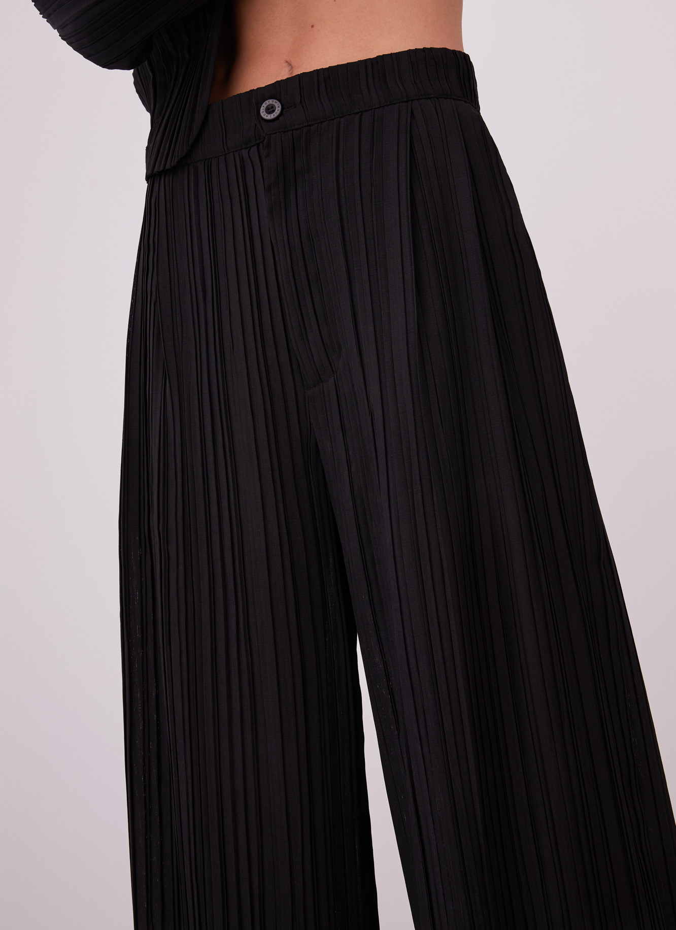 Straight crinkle trousers image number 2