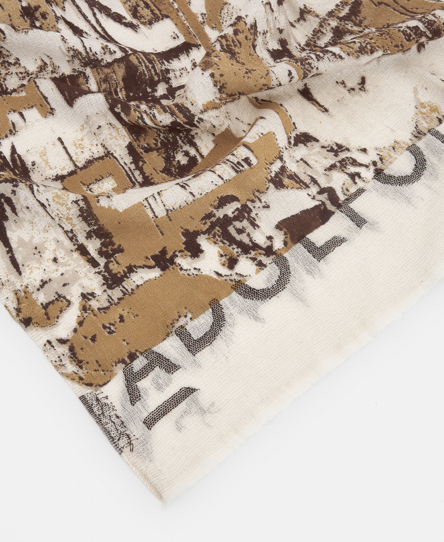 Printed shawl in organic cotton image number 2