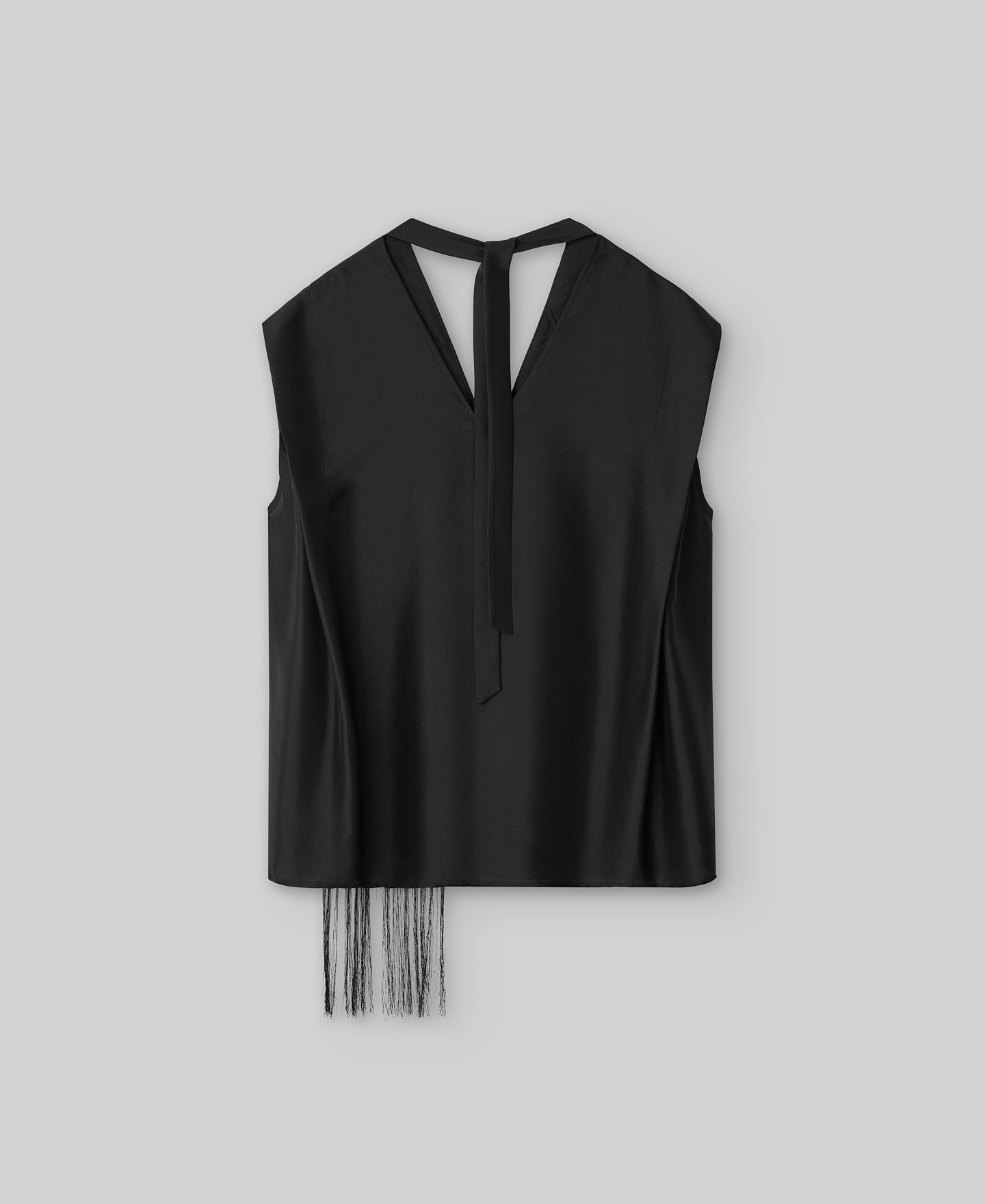Top seda con lazada en espalda mujer image number 5