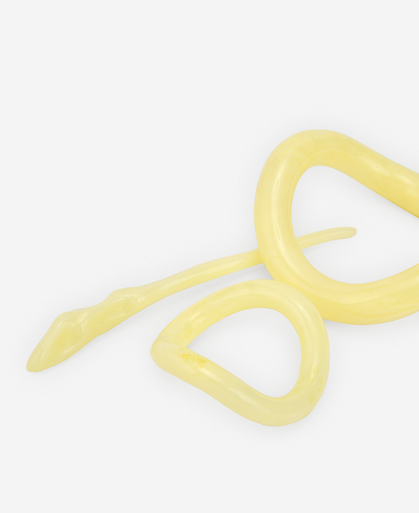 Ivory coloured resin barrette for woman image number 1