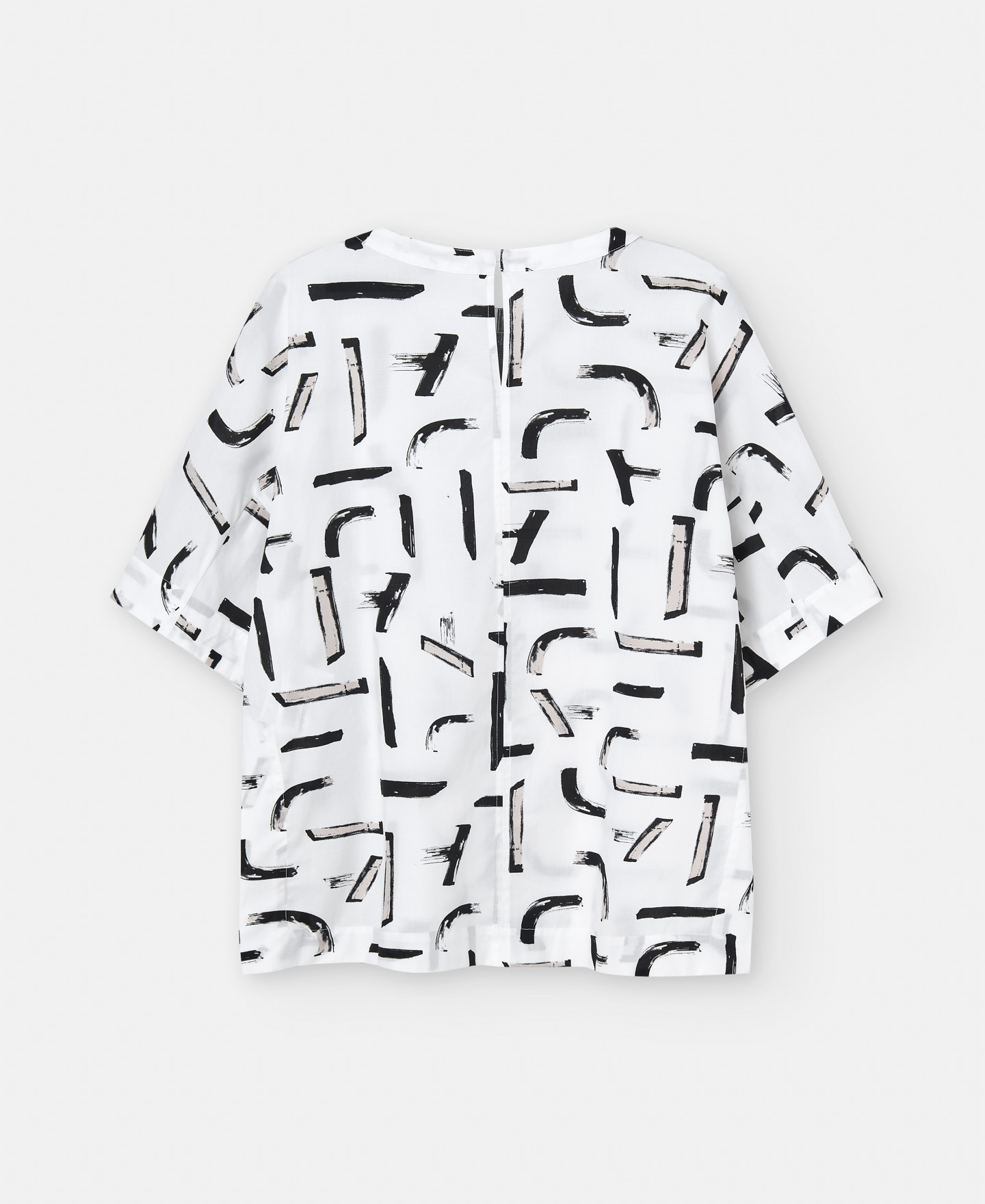 Printed shirt with crew neck image number 5
