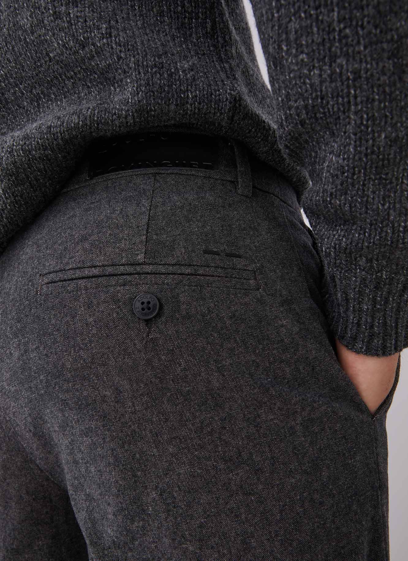 Pantalón tipo chino en algodón elástico image number 2