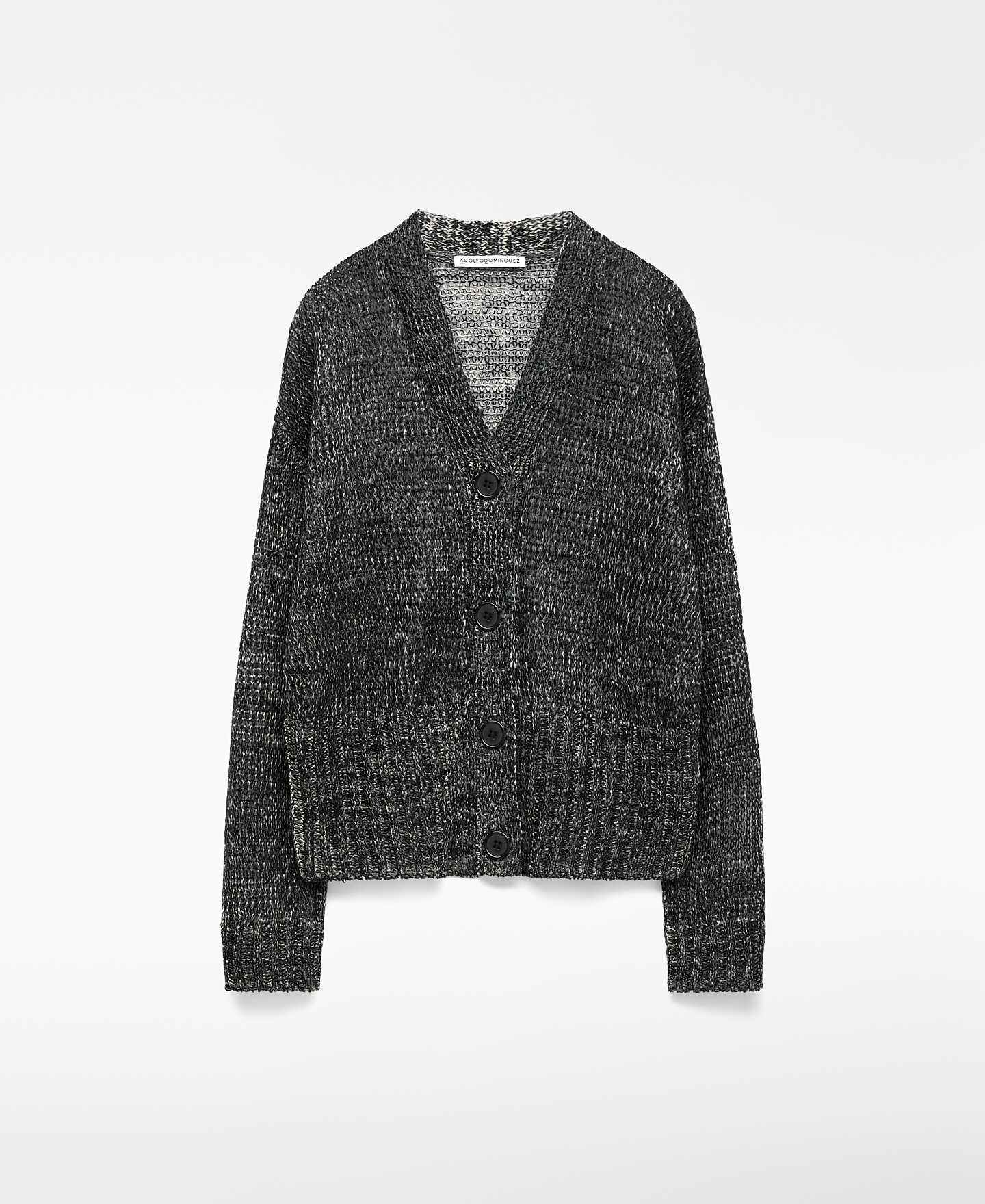 Short marled knit jacket woman image number 4