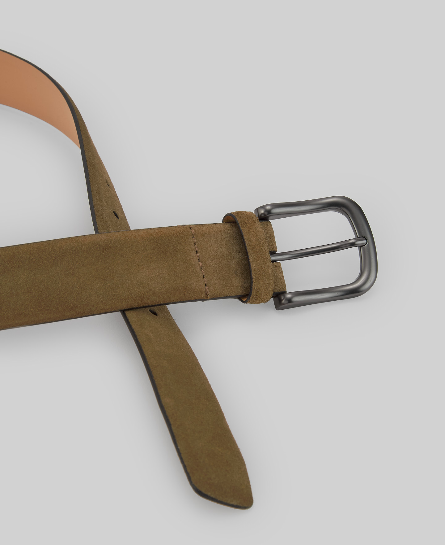 Cintur&oacute;n ante marr&oacute;n hombre image number 2