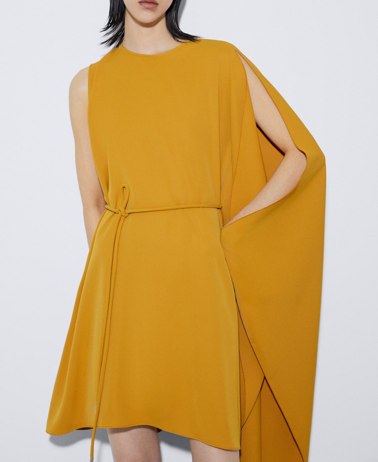 Draped short dress image number 0