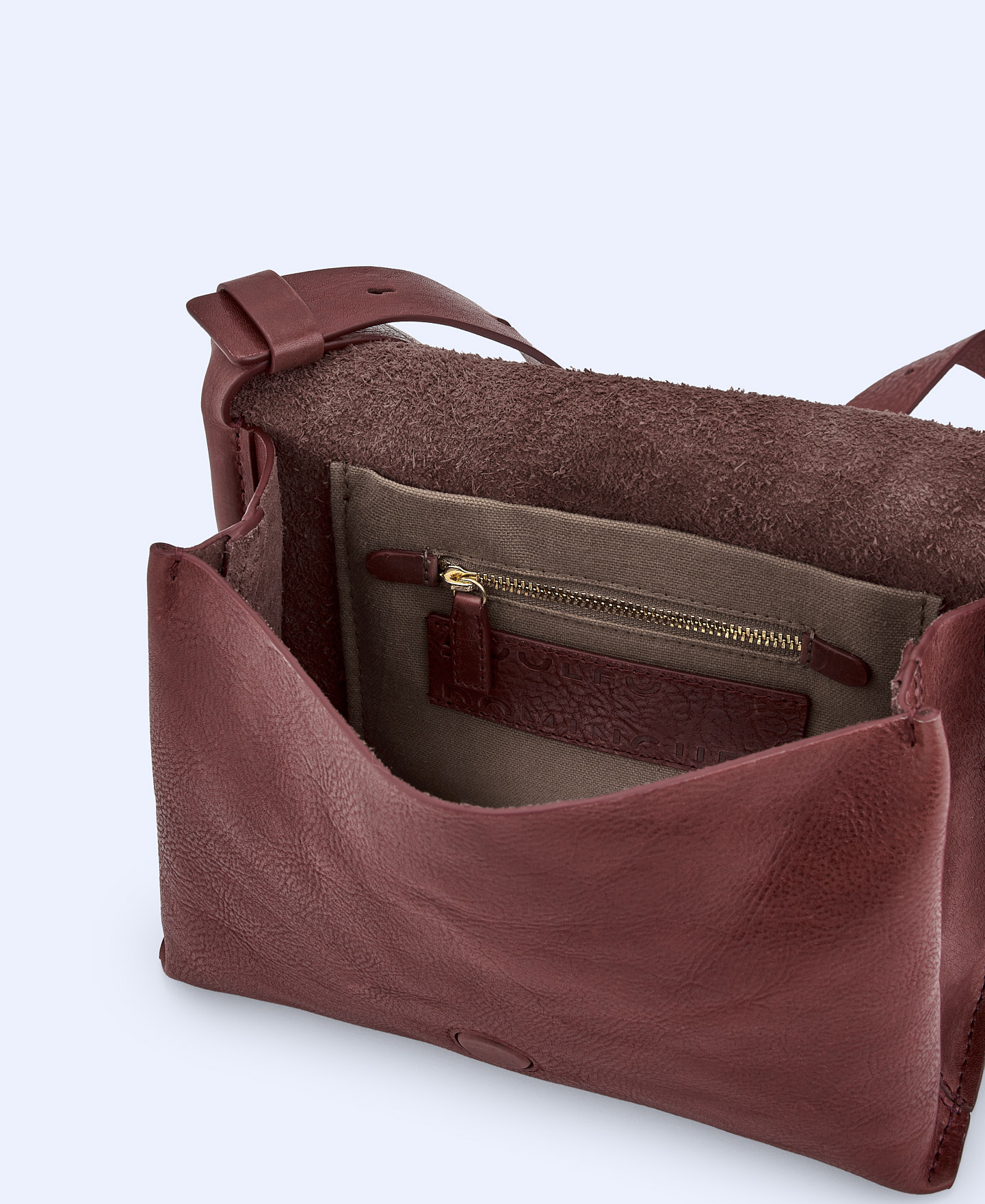 Vachetta leather flap shoulder bag image number 3