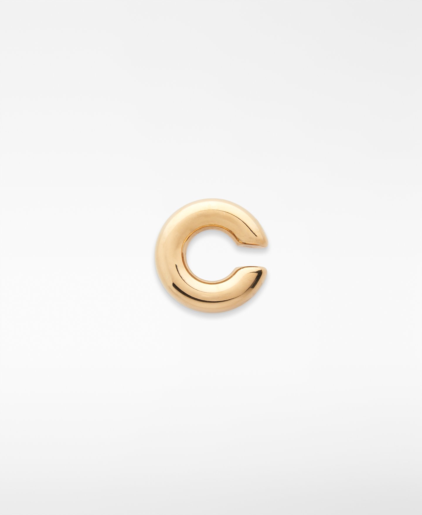 Thick metal hoop ear cuff image number 0