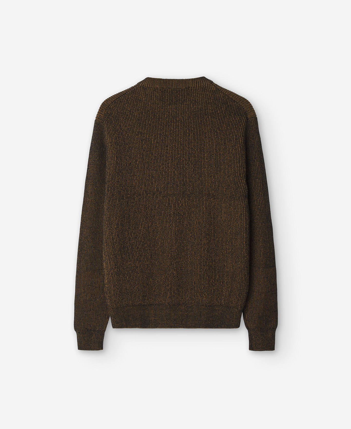 Mixed brown crew neckline sweater image number 7