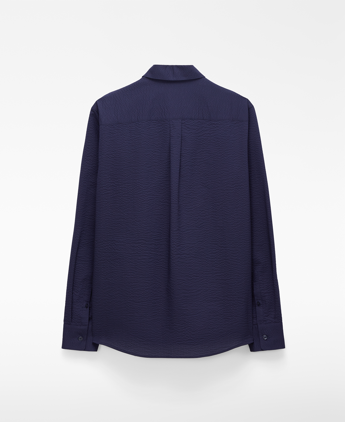 Chemise regular fit en coton seersucker image number 6