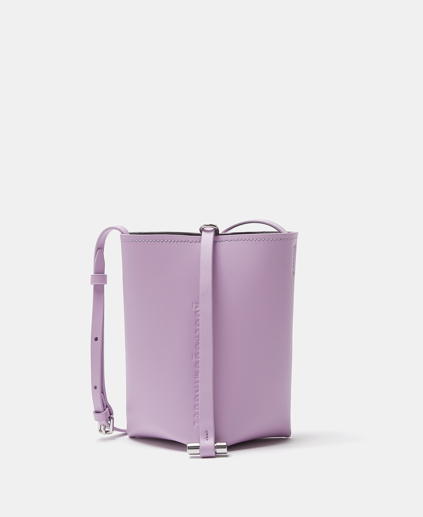 Bolso saco en piel vaqueta image number 0