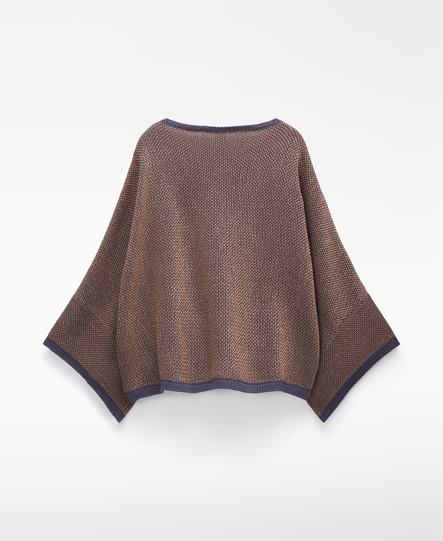 Fringed jacquard knit sweater image number 5