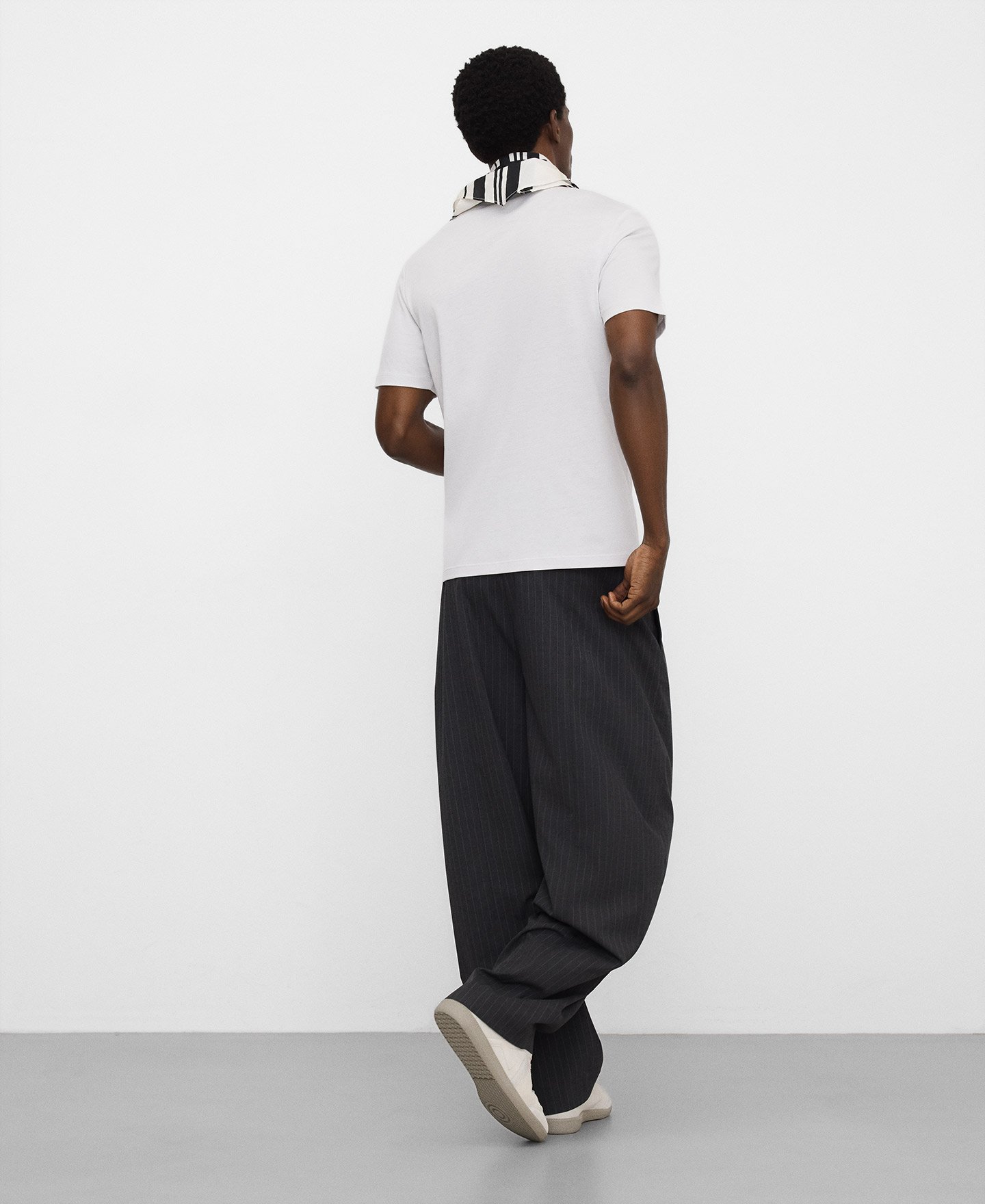 T-Shirt mit normaler Passform aus Lyocell und Baumwolle image number 2