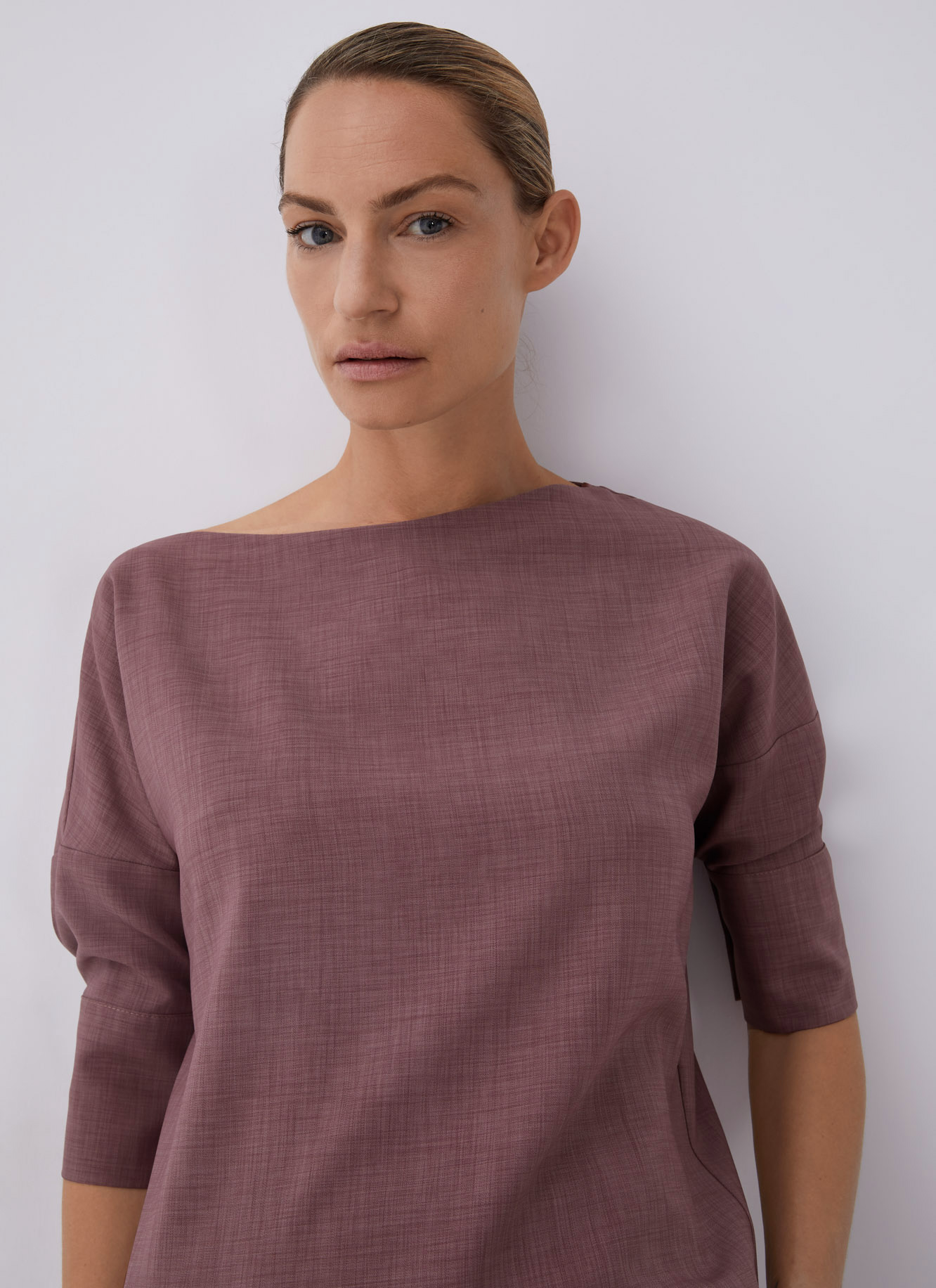 Blouse with puffed elbow sleeve image number 4