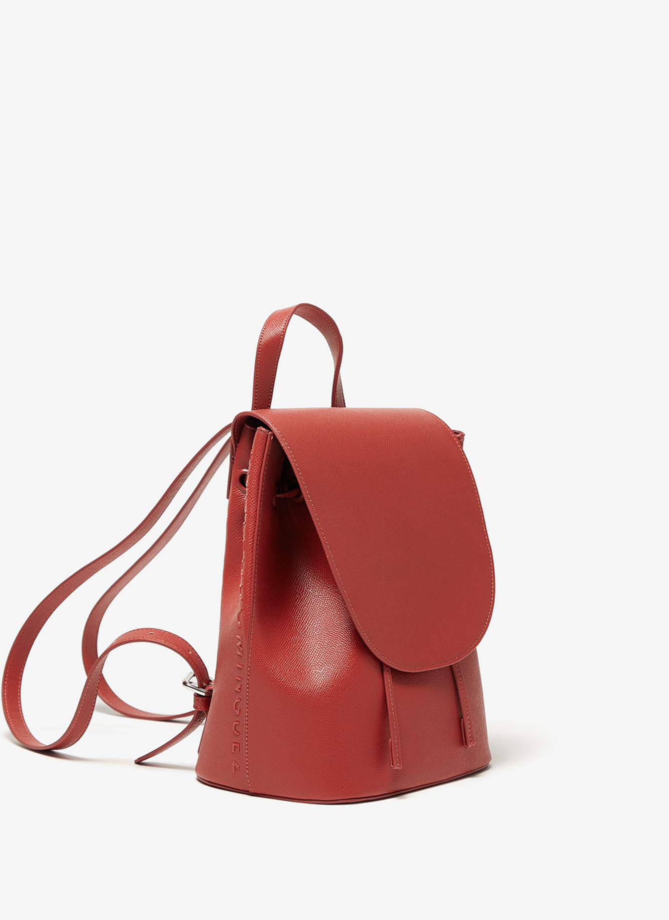 Faux saffiano backpack image number 1