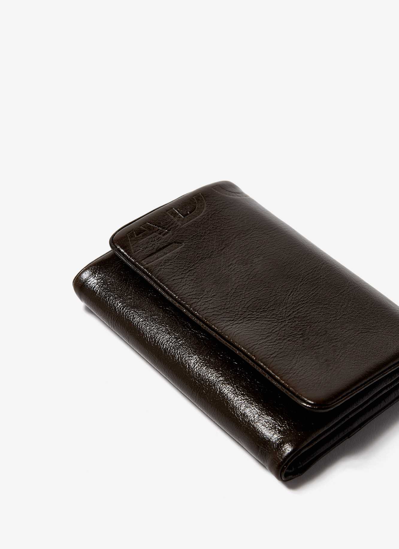Crackled leather medium-sized wallet image number 1