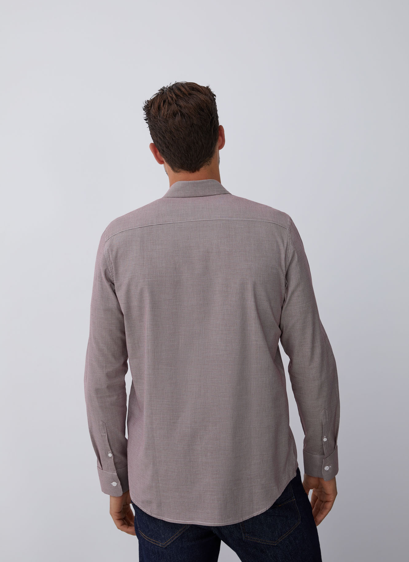 Houndstooth cotton shirt image number 1