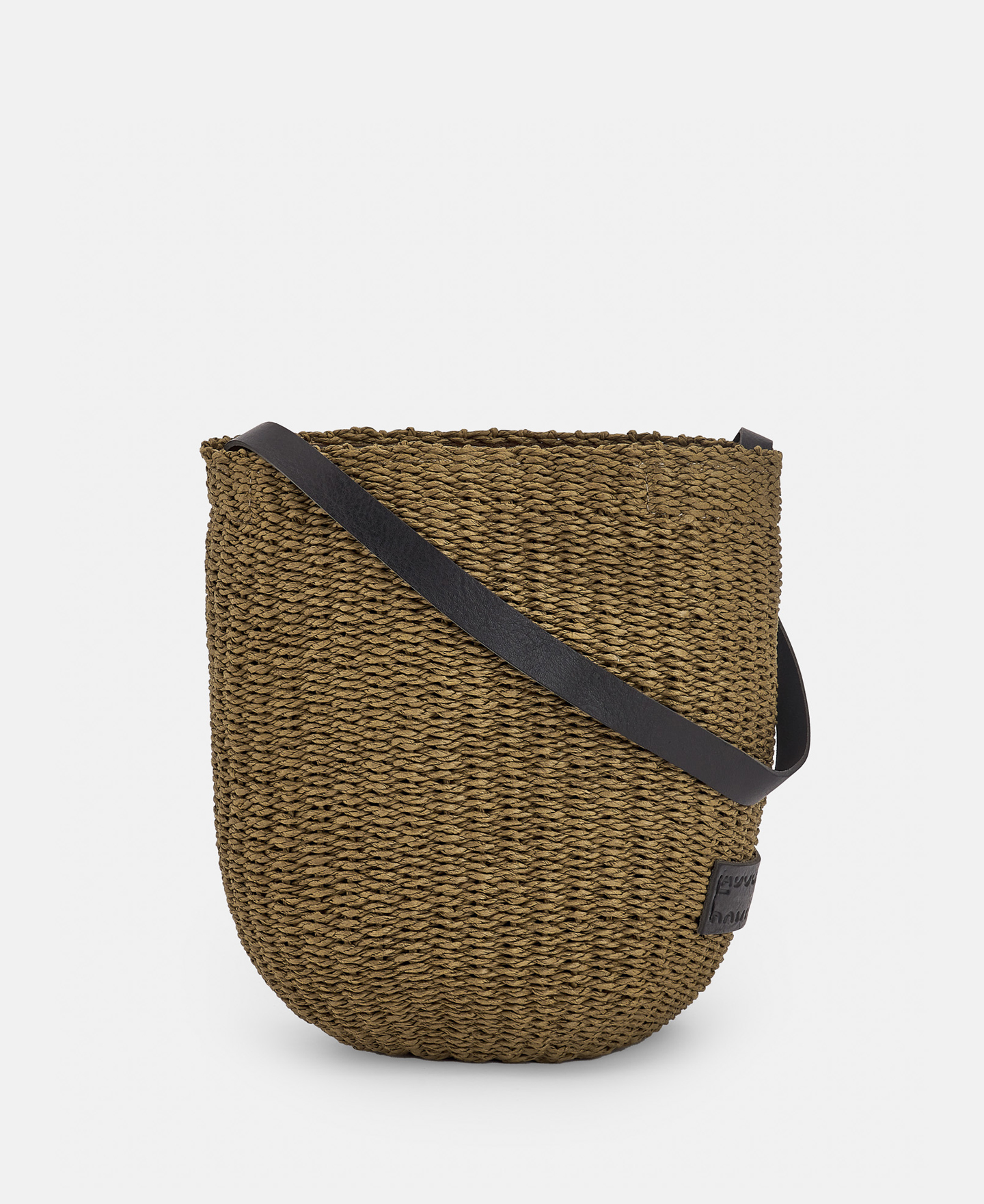 Bolso cubo de rafia en fibra de papel | AD España