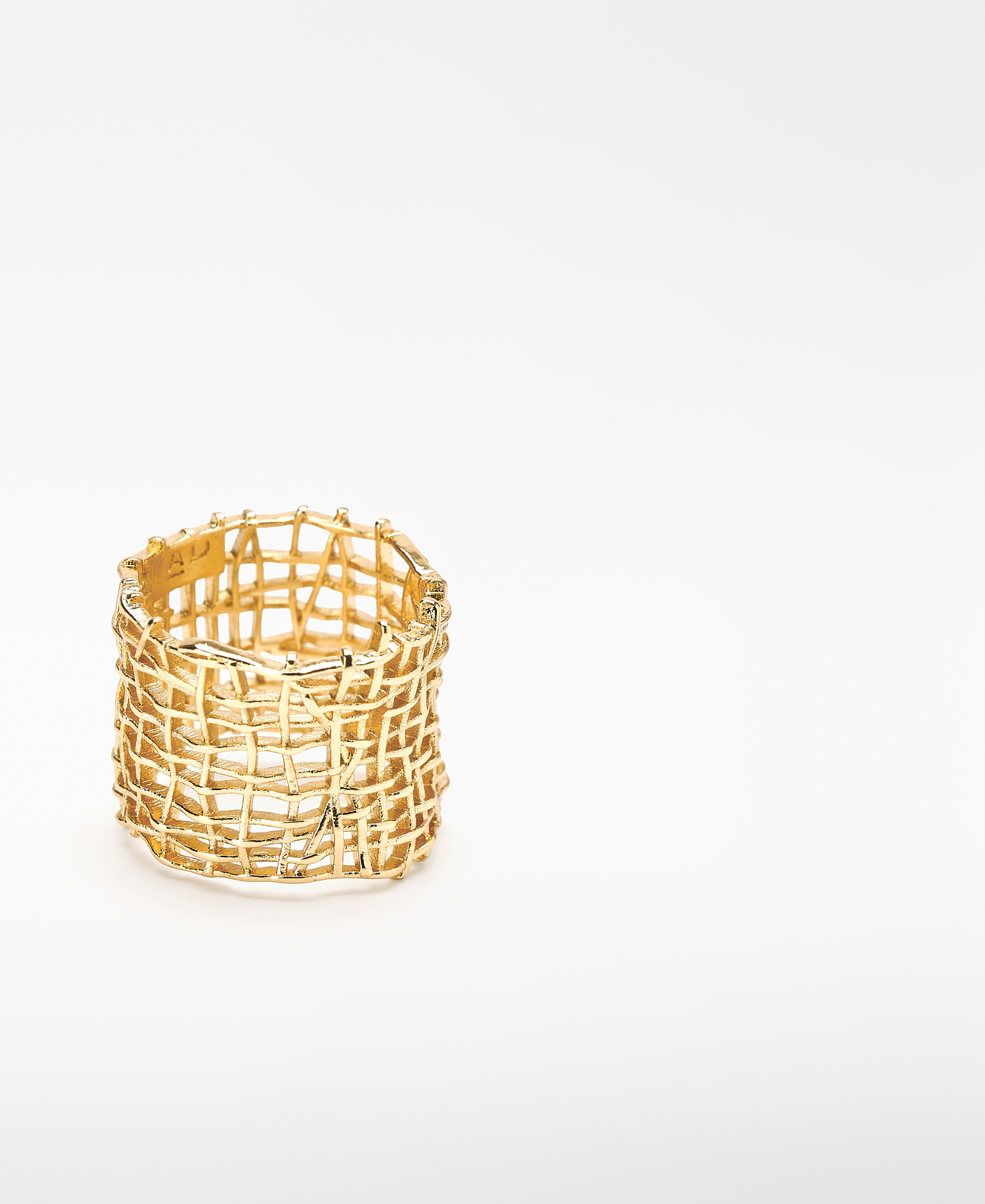 Metal mesh ring image number 1
