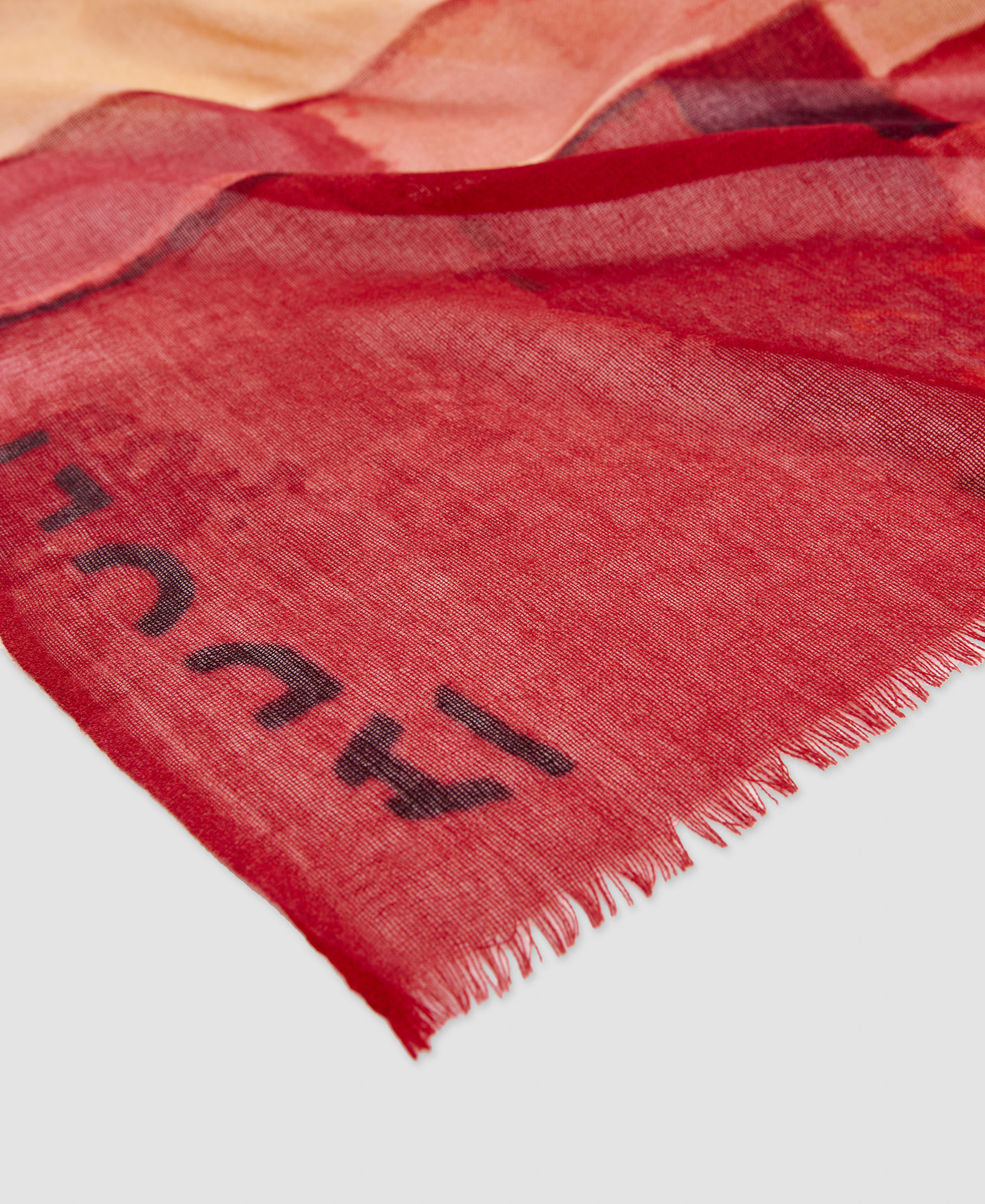 Merino wool geometric pattern shawl image number 2
