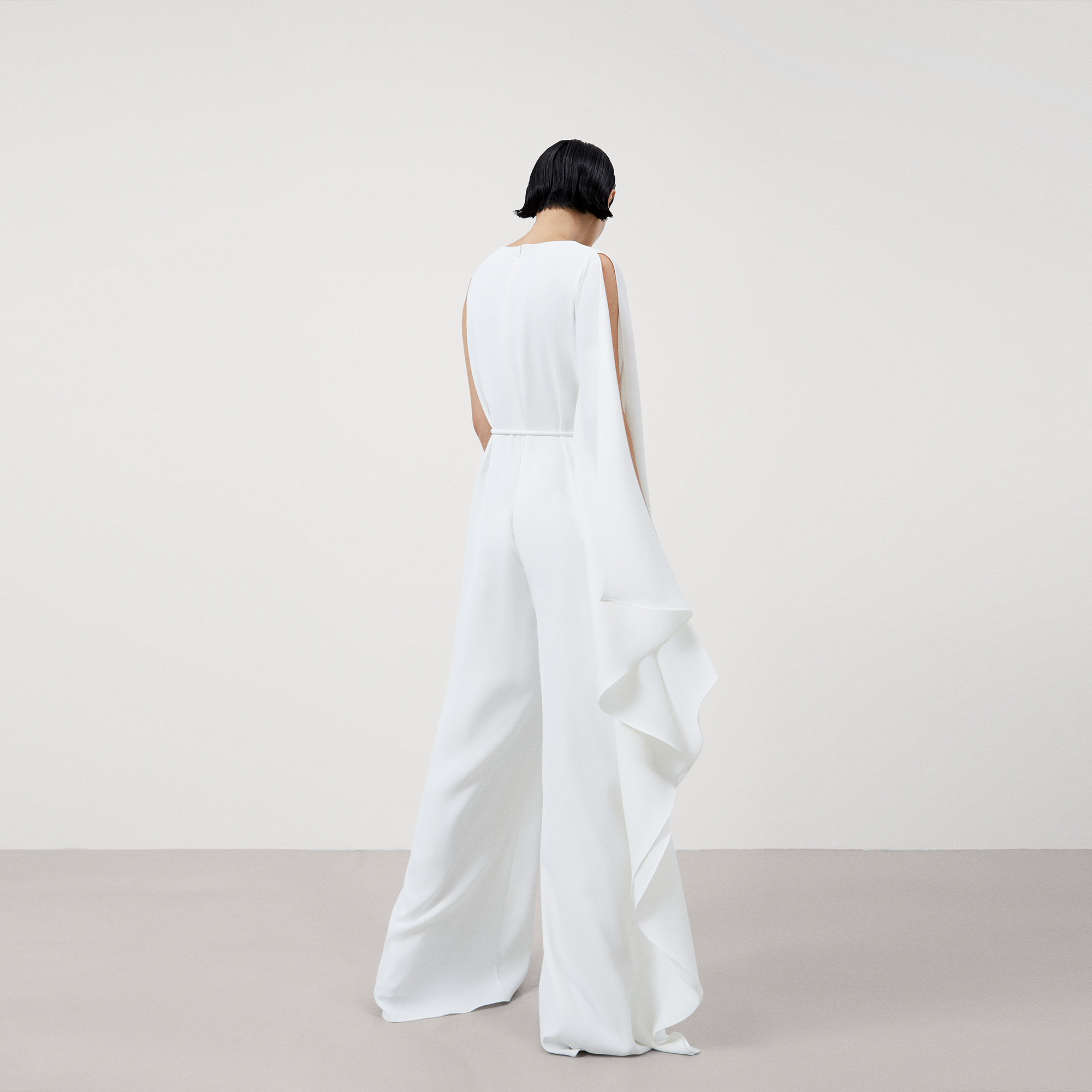Cocktail asymmetrical jumpsuit image number 2