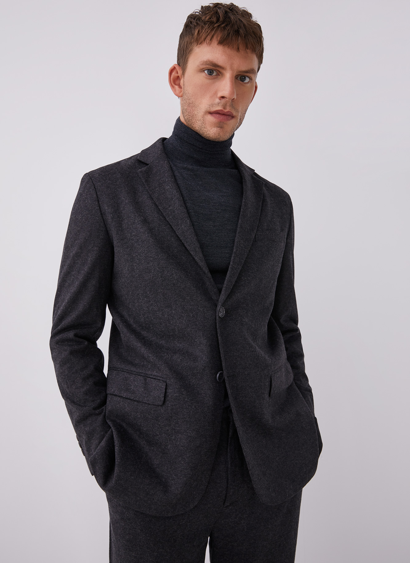 Blazer con viscosa y lana image number 0