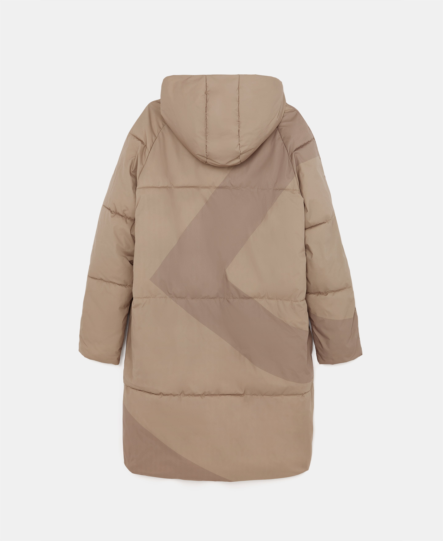 Long manteau matelassé avec imprimé logo image number 5