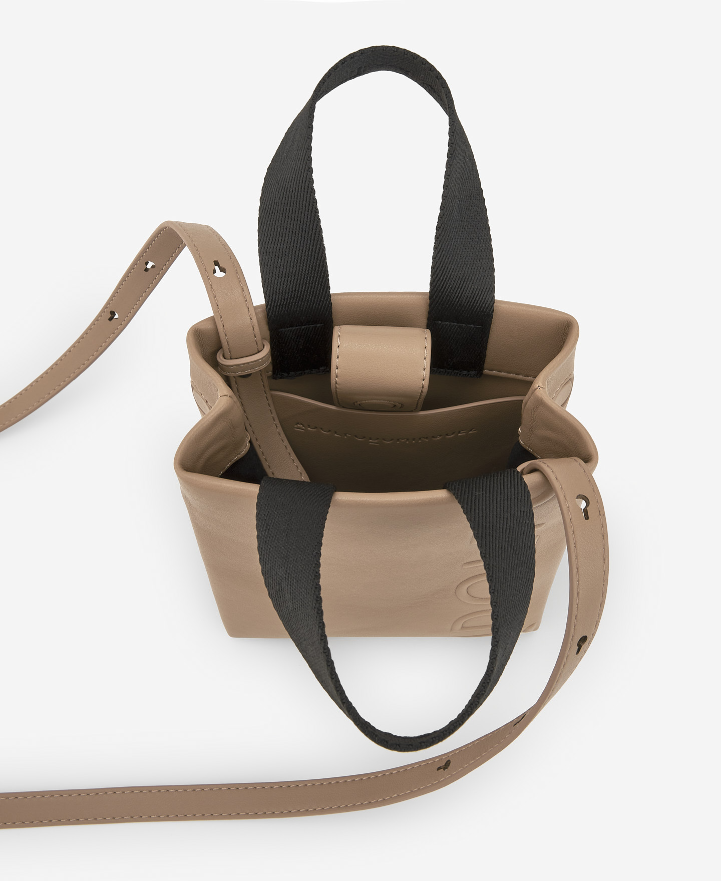 Petit sac cabas taupe femme image number 3