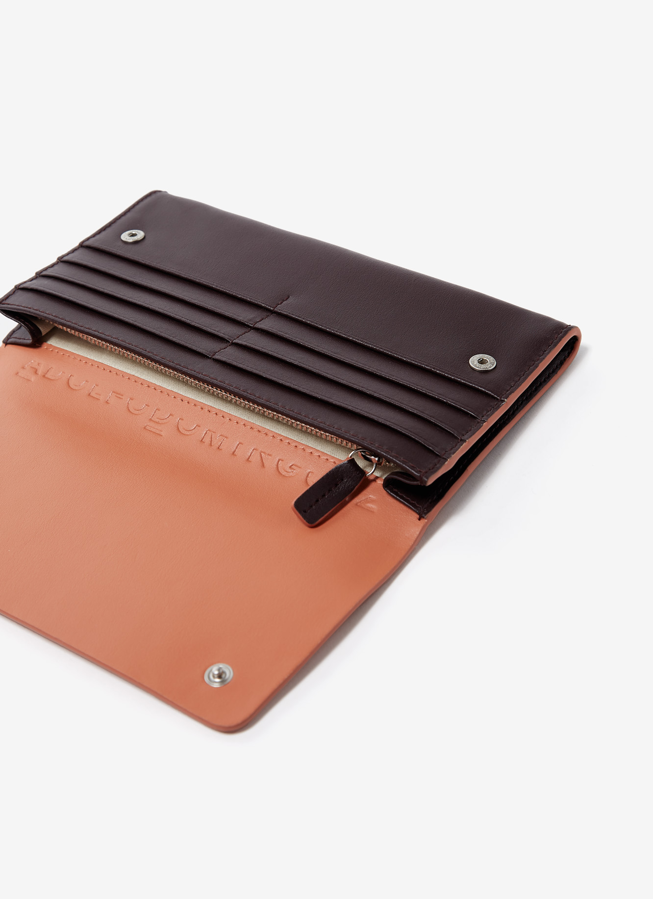 Bicolour bovine leather big wallet image number 3