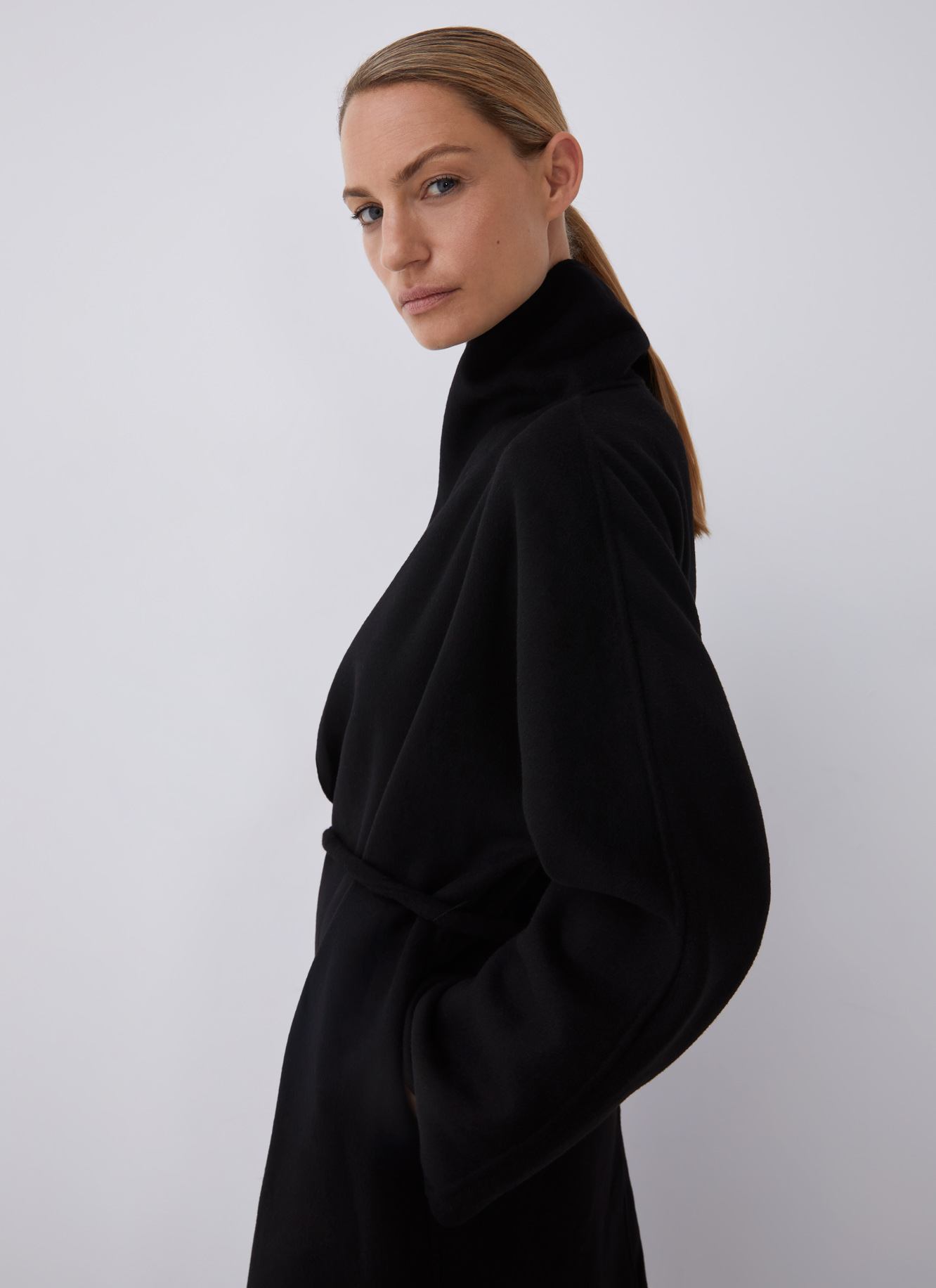 Double-faced wrapping coat image number 3