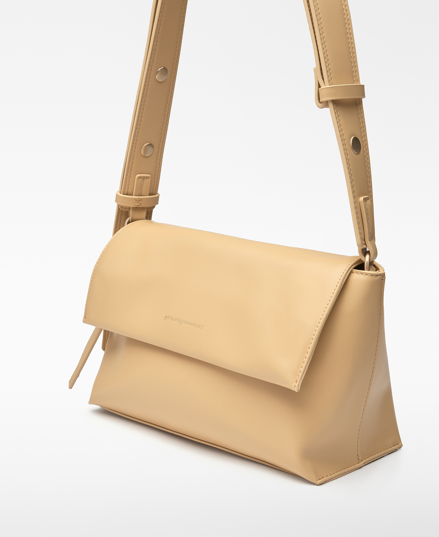Bolsa de ombro com aba em Pele Não Pele mulher image number 3