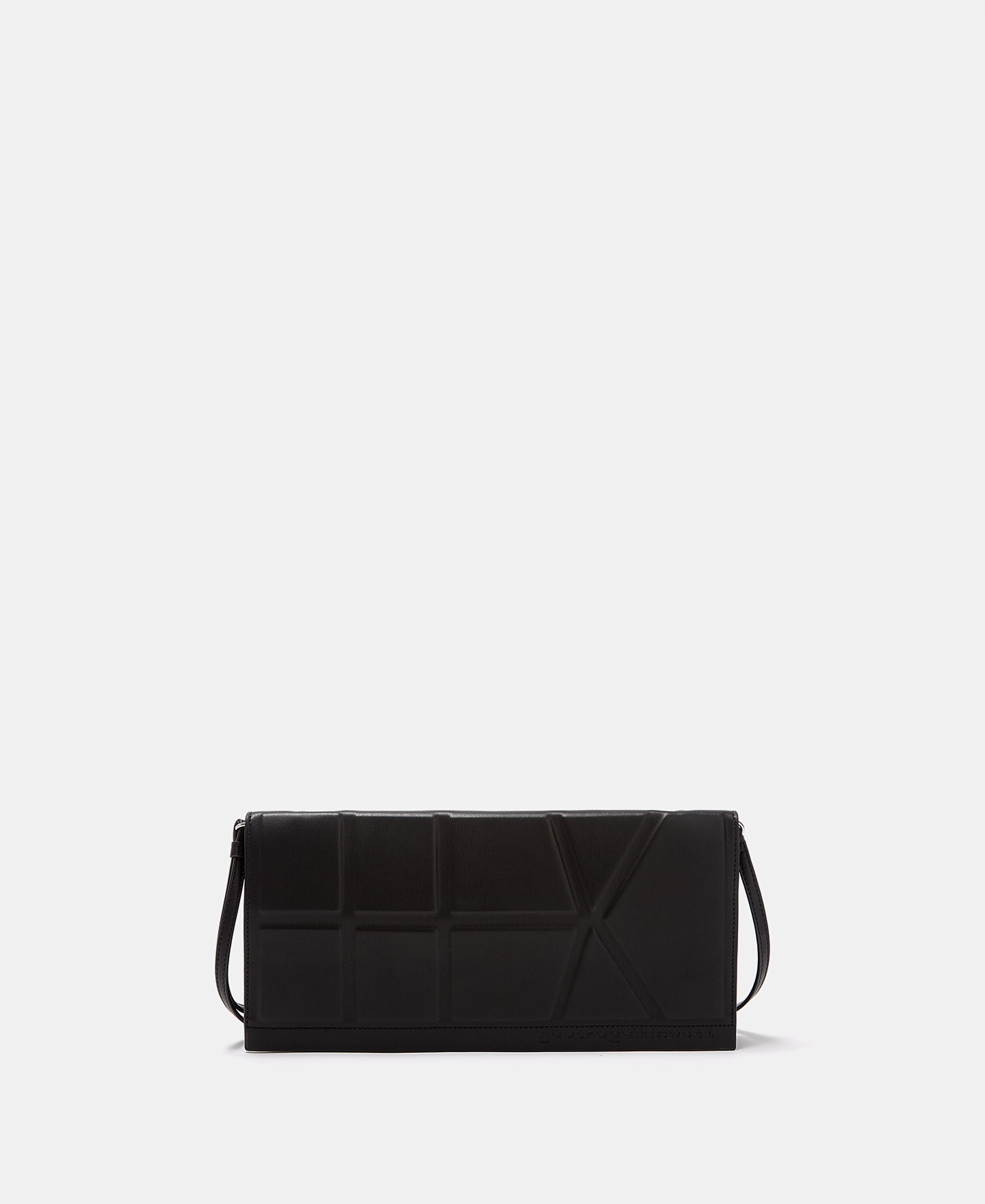 Double crossbody bag with geometric line image number 0