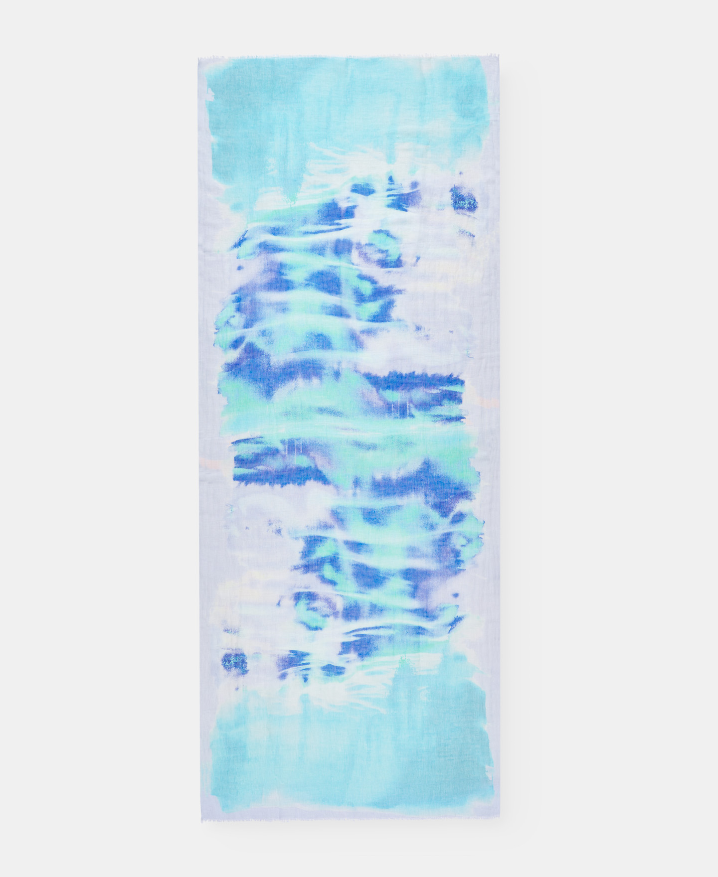 Printed linen and cotton shawl image number 0