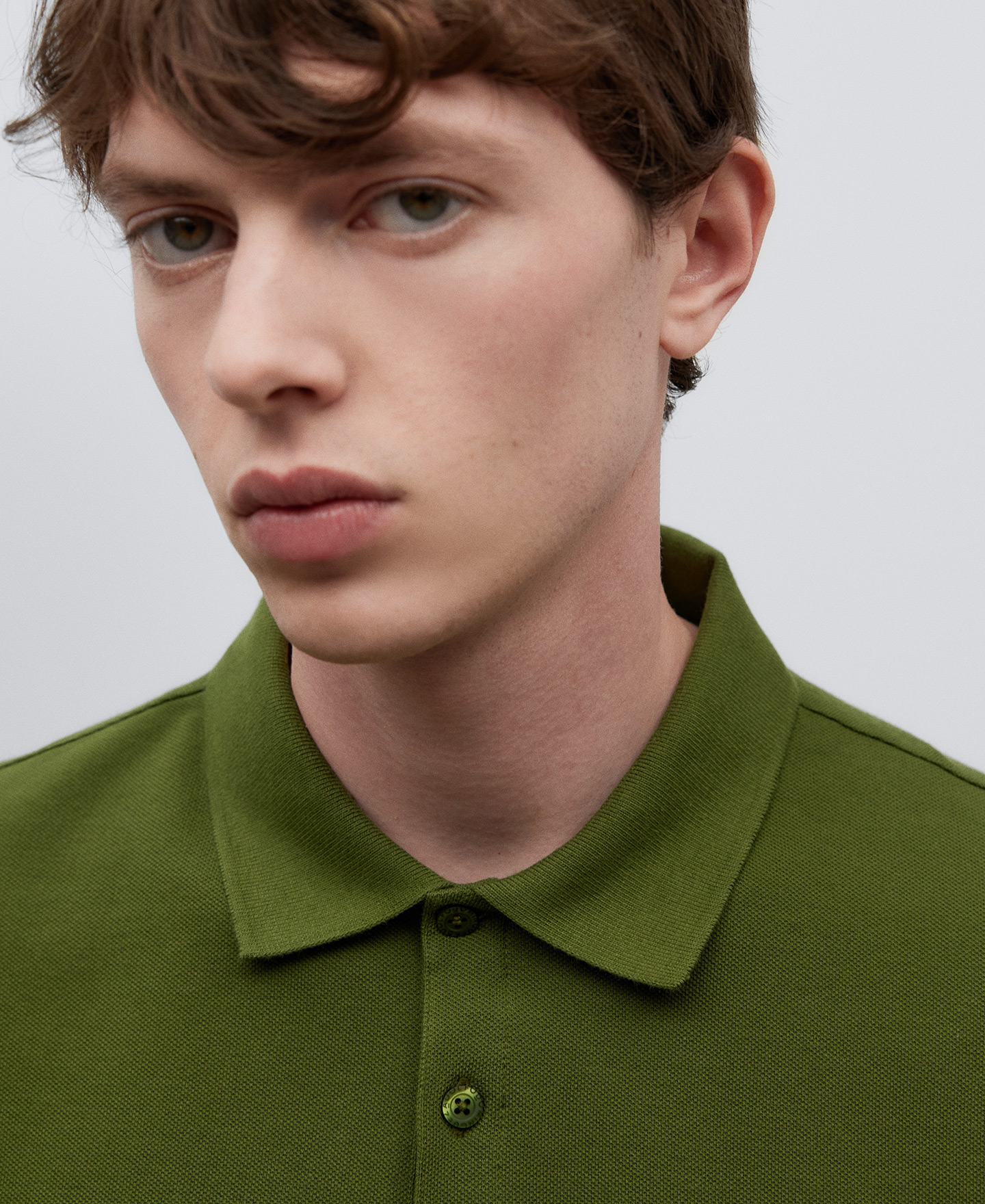 Cotton piqué polo shirt man image number 3