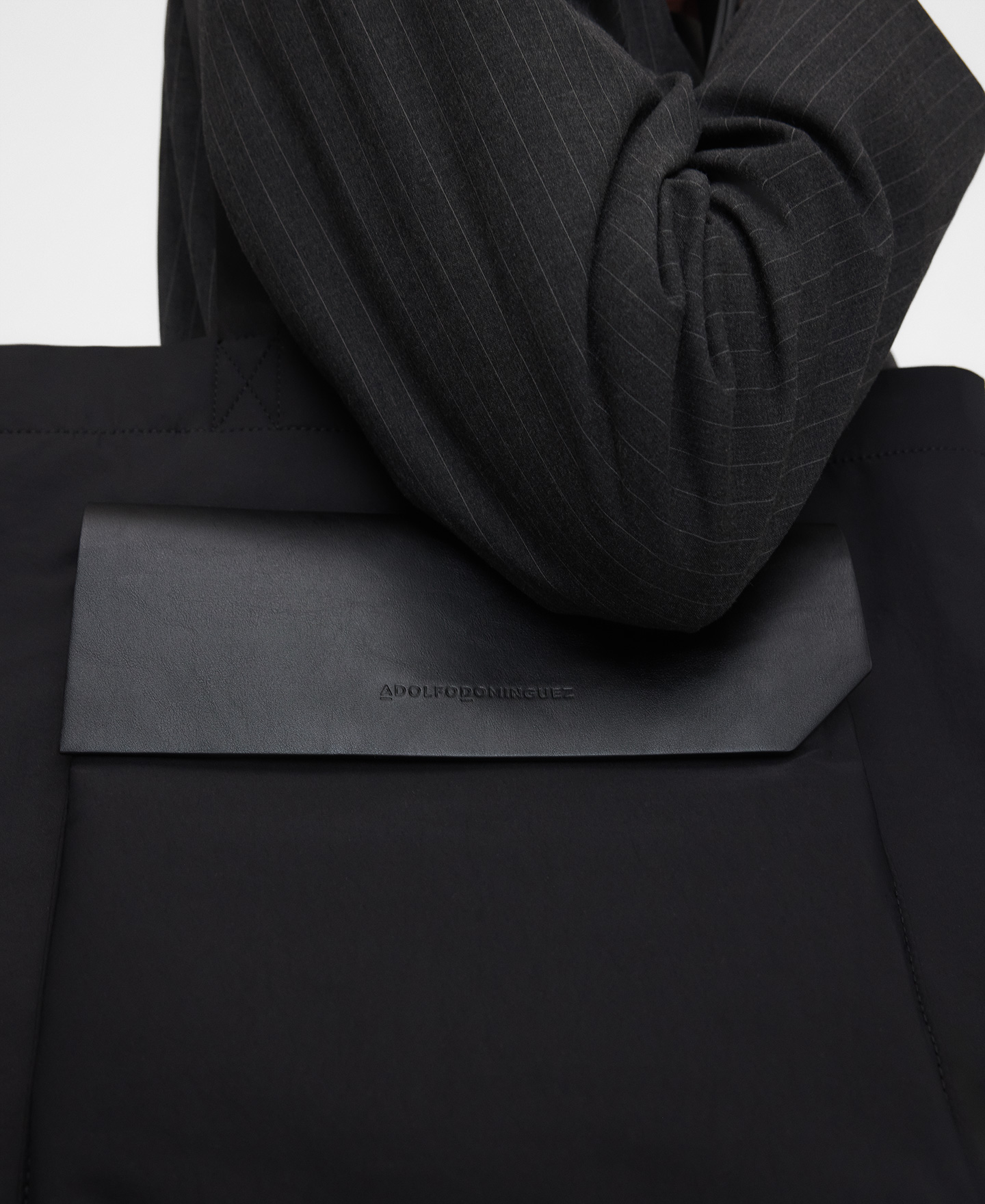 Nylon shopper with flap pocket image number 4