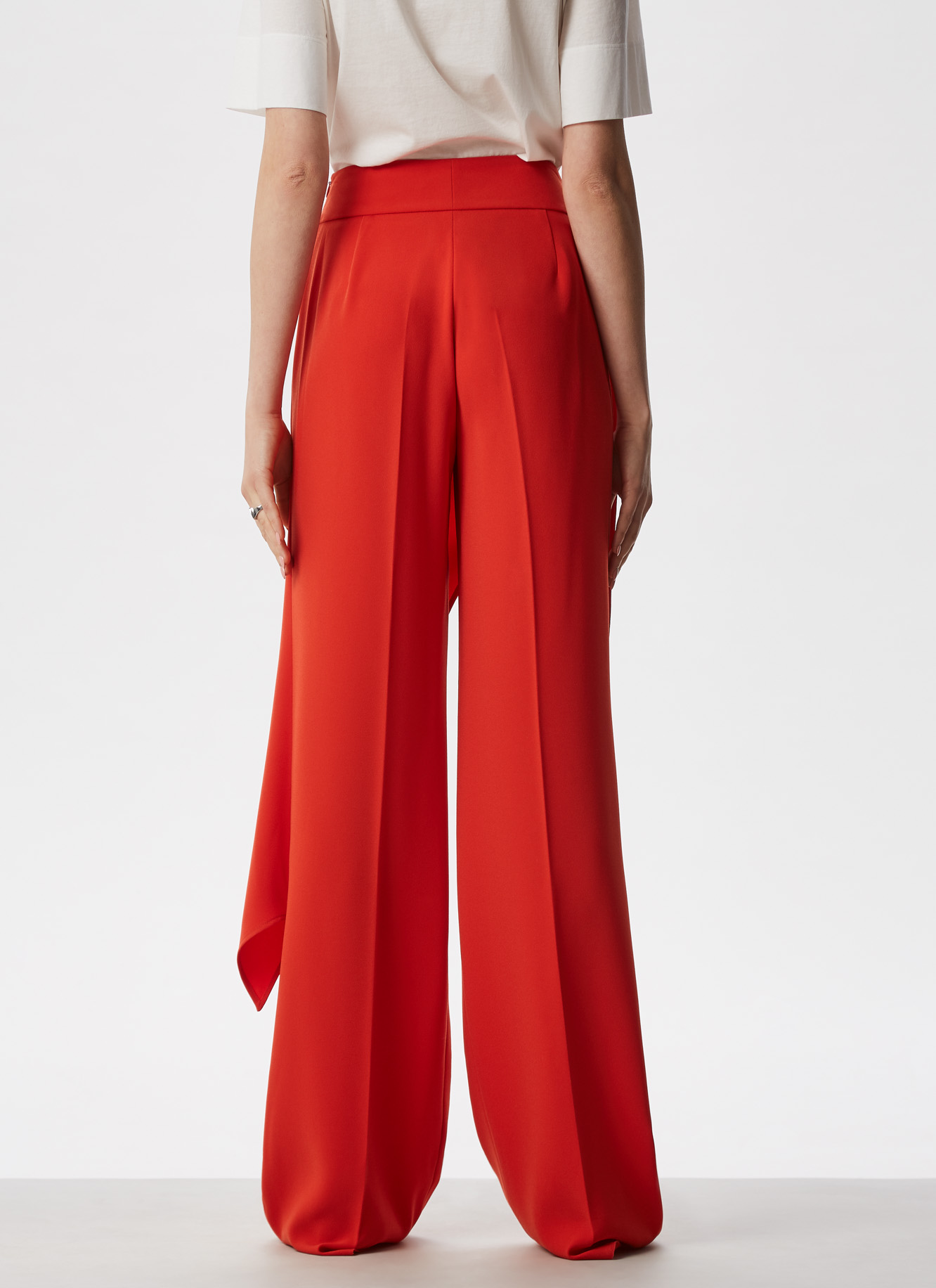 Straight leg trousers with overlayer image number 2