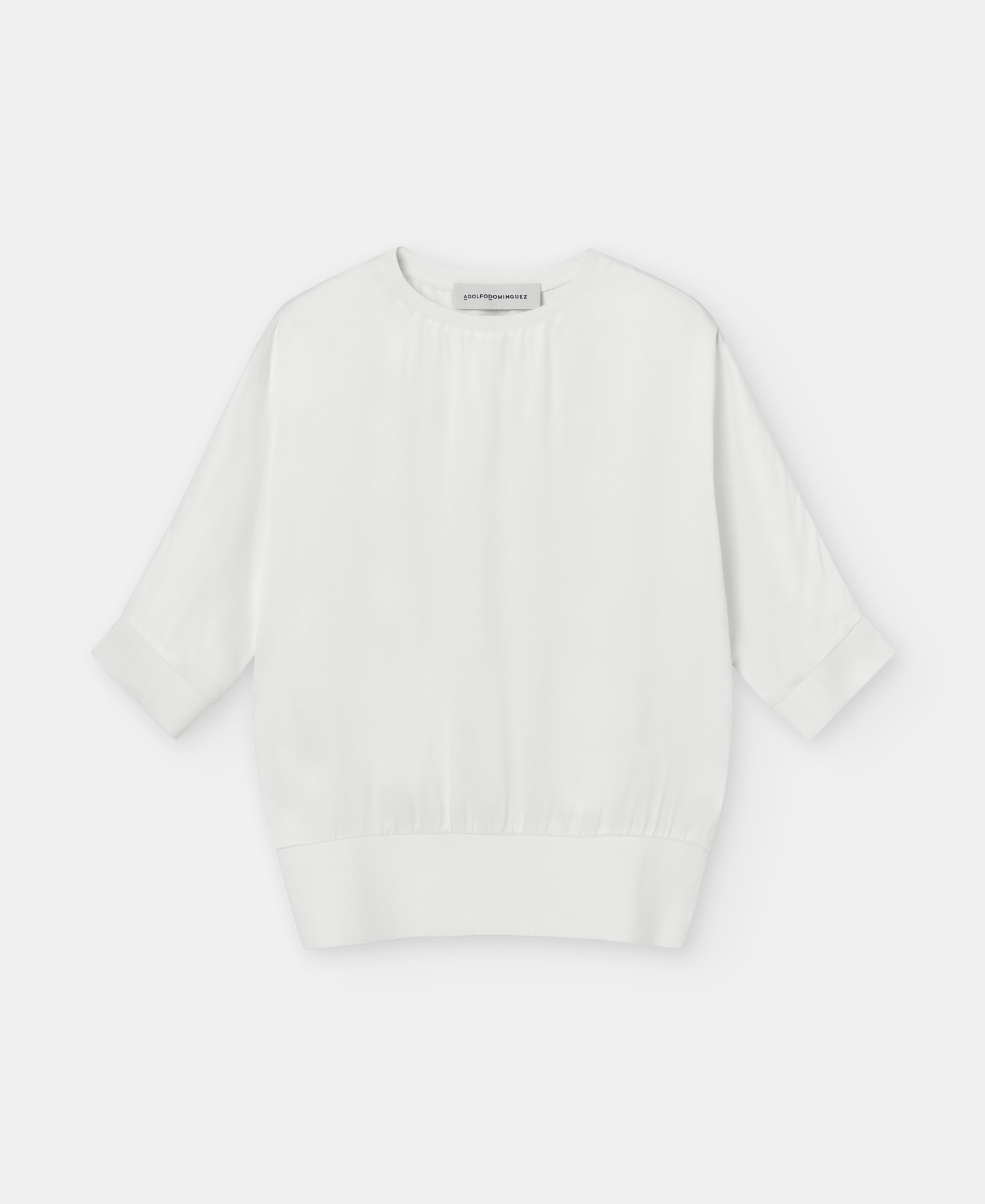 Short sleeve viscose blouse image number 4