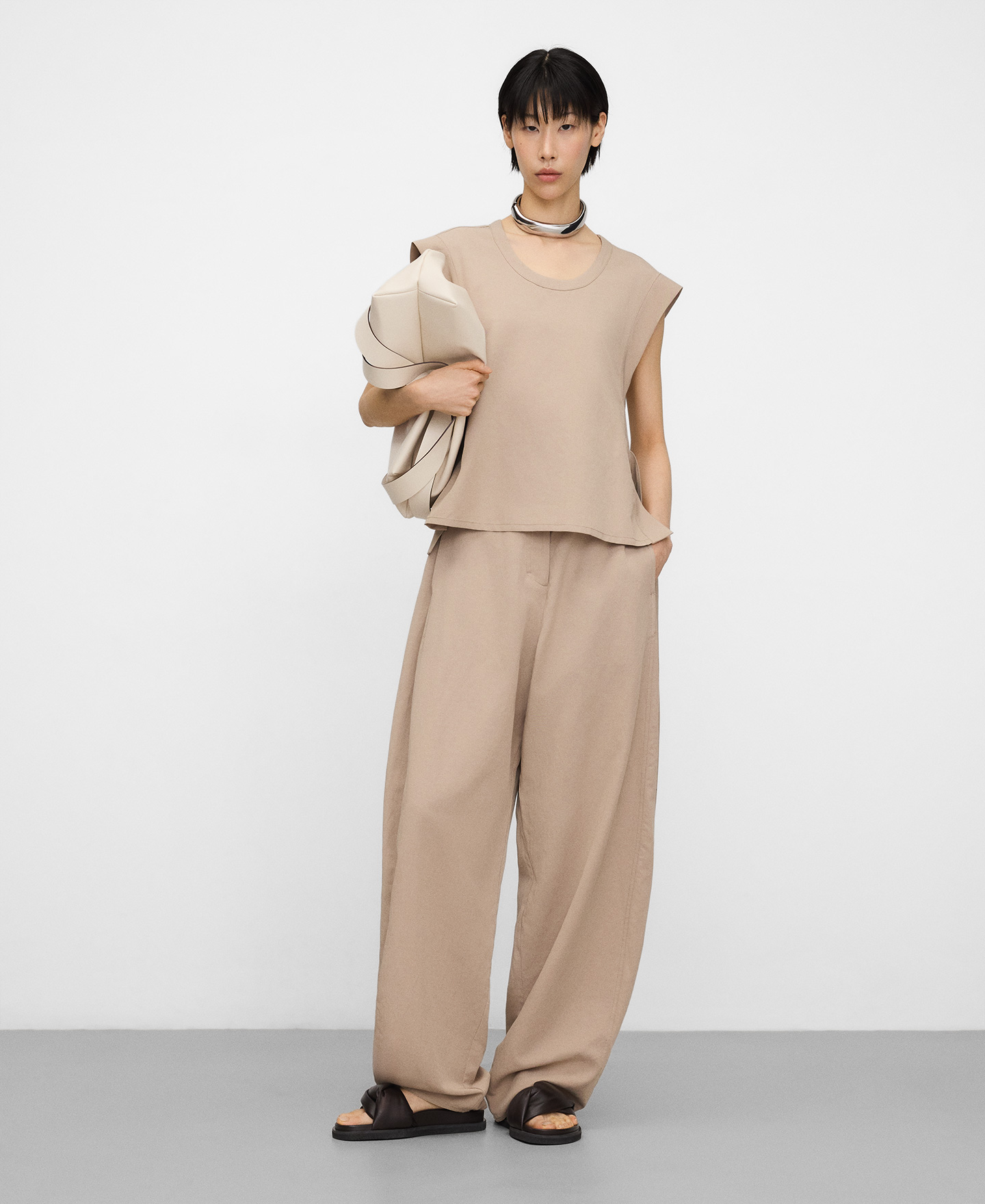 Top with back tie image number 1